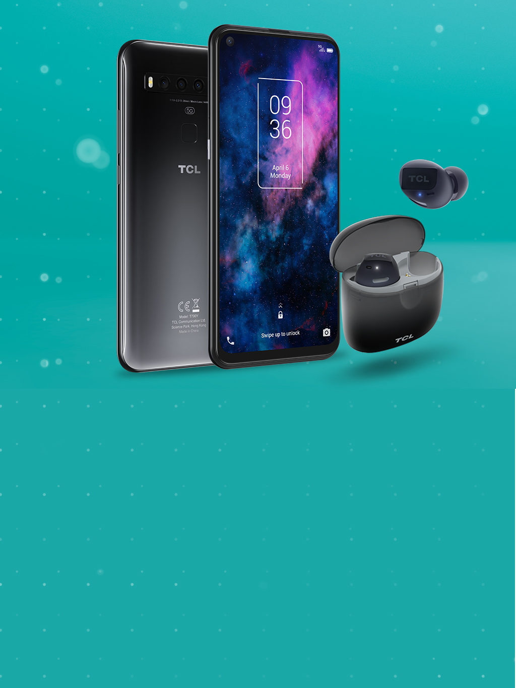 TCL 10 5G with free ear buds 